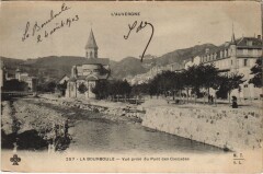 La Bourboule-Vue prise du Pont des Cascades à La Bourboule