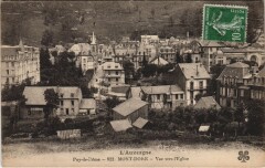 L'Auvergne-Puy-de-Dome-Mont-Dore-Vue vers l'Eglise à Mont-Dore