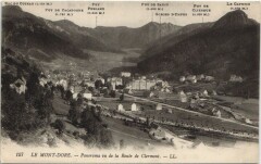 Le Mont-Dore Panorama vu de la Route de Clermont à Mont-Dore