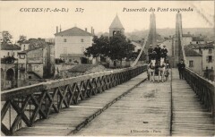 Coudes - Passerelle du Pont suspendu à Coudes