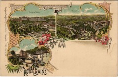 Royat-les-Bains - Collage fleurs Litho à Royat