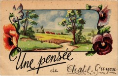Chatel-Guyon - Une pensée fleurs à Châtel-Guyon