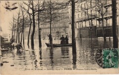 Inondations 1910 Paris Avenue Ledru-Rollin
