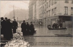 Inondations 1910 Paris Quai des Grands-Augustins