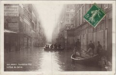 Inondations 1910 Paris Rue de Seine