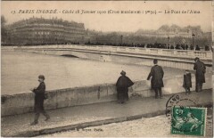 Inondations 1910 Paris Pont de l'Alma