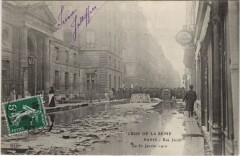 Inondations 1910 Paris Rue jacob
