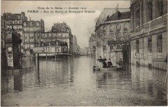 Inondations 1910 Paris Rue de Bercy Bd Diderot