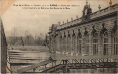Inondations 1910 Paris Gare des Invalides