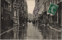 Inondations 1910 Paris Rue de Seine