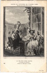 Ancien Vieux Paris Moeurs et Coutumes Soiree du Chateau