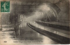 Inondations 1910 Paris Gare Saint-Michel