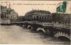 Inondations 1910 Paris Pont-Neuf
