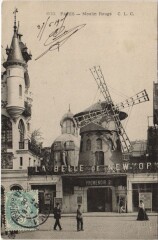 Carte postale ancienne Moulin Rouge
                                                                     à Paris 9e
                                