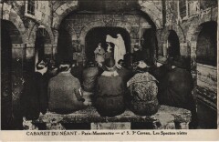 Carte postale ancienne Montmartre - Cabaret du Néant - Caveau - Les Spectres gais
																	 à Paris 18e
								