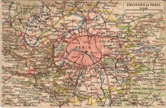 Paris carte, map