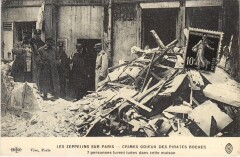Paris Les Zeppelins sur Paris Reproduction