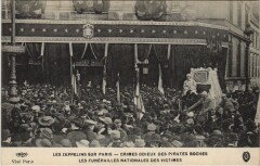 Paris Les Zeppelins sur Paris les funerailles