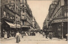 Carte postale ancienne La rue de Clignancourt
																	 à Paris 18e
								