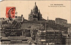 Carte postale ancienne Vue Panoramique du Sacré-Coeur
                                                                     à Paris 9e
                                
