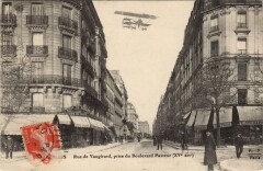 Rue de Vaugirard, prise du Boulevard Pasteur à Paris 15e