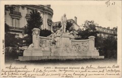 Carte postale ancienne Monument Alphand
                                                                     à Paris 16e
                                