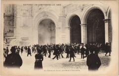 Paris Expo 1900 Chateau d'Eau pendant l'incendie