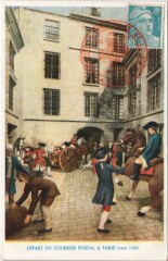 Paris depart du courrier postal