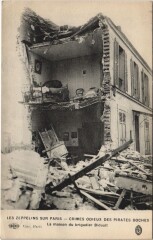 Paris Les Zeppelins sur Paris Maison du brigadier Bidault