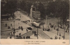 Paris Orage du Juin 1914 Place Saint-Augustin