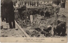 Paris Orage du Juin 1914 Place Saint-Philippe-du-Roule