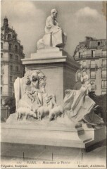 Carte postale ancienne Monument Pasteur
                                                                     à Paris 7e
                                
