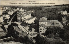 Chatel-Guyon - Avenue Baraduc, Casino et Etablissement à Châtel-Guyon