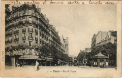 Carte postale ancienne Rue de Passy
                                                                     à Paris 16e
                                
