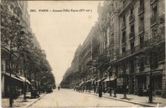 Carte postale ancienne Avenue Félix-Faure
                                                                     à Paris 15e
                                