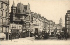 Carte postale ancienne La Rue de Lyon
                                                                     à Paris 12e
                                
