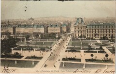Paris 1e Panorama Les Tuileries à Paris 1er