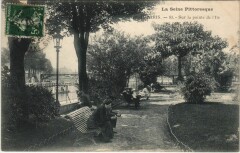 Paris 4e Pointe de l'ile au pont neuf à Paris 4e