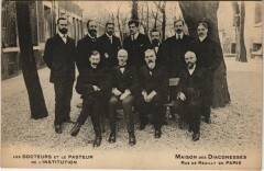 Maison des Diaconesses - Rue de Reuilly - Les Docteurs et le Pasteur de l'Institution à Paris 12e