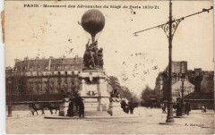 Monument des Aéronautes du Siège de Paris 1870-71 à Paris 17e