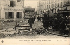 Catastrophe - Explosion de Saint-Denis, 4 Mars 1916 à Saint-Denis