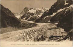J. J. 93 Chamonix La Mer de Glace et l'Hotel du Montenvers