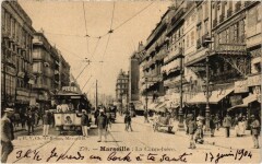 Marseille - La Cannebiere à Marseille