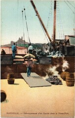 Marseille - Débarquement d'un Navire dans le Vieux-Port à Marseille