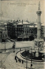 Marseille - Sous La Neige (14 Janvier 1914) - Fontaine Cantini à Marseille