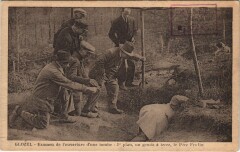 Glozel - Examen de l'ouverture d'une tombe