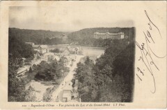 Bagnoles-de-l'Orne-Vue générale du Lac et du Grand Hotel