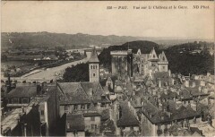 Pau - Vue sur le Chateau et le Gave à Pau