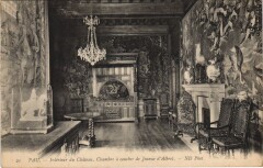 Pau - Interieur du Chateau Chambre a cOUCHEr de Jeanne d'Albret à Pau