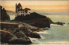 Biarritz - La Villa Belza et la Cote des Basques à Biarritz